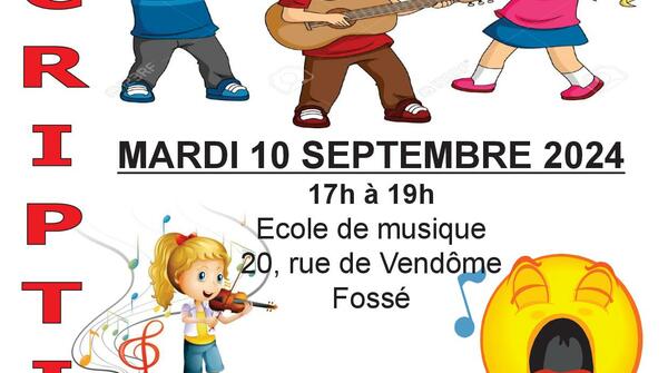 Inscriptions Ecole de musique de Fossé