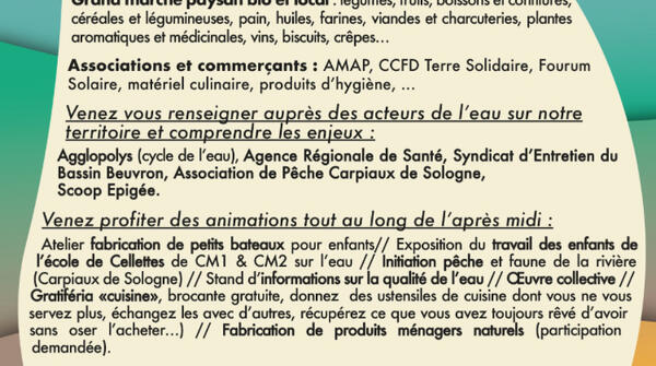 A l’Eau ! Qu’est-ce-qu’on mange ?